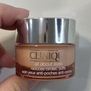 0.5 oz Full Size Clinique All About Eyes RICH Cream Reduces Circles Puffs